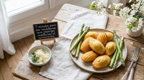 7 minutes pour des madeleines aux asperges moelleuses et savoureuses