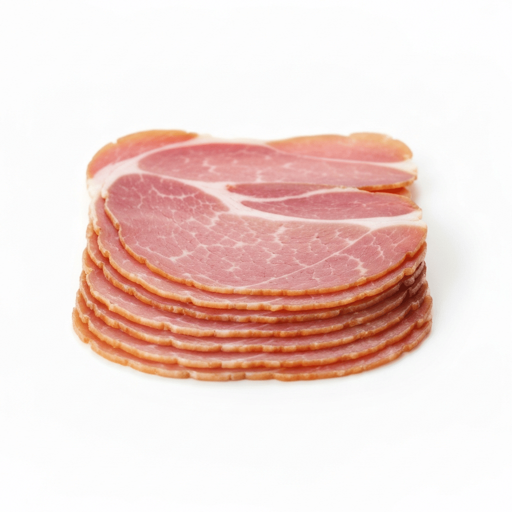 fines de jambon cru (type Bayonne ou Parme)