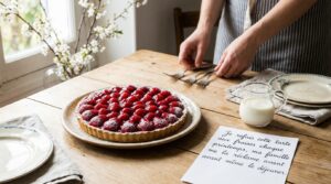 Je refais cette tarte aux fraises chaque printemps, ma famille me la réclame avant même le déjeuner