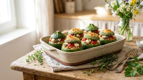 Je réussis toujours ma courgette ronde farcie sans viande grâce à cette astuce simple